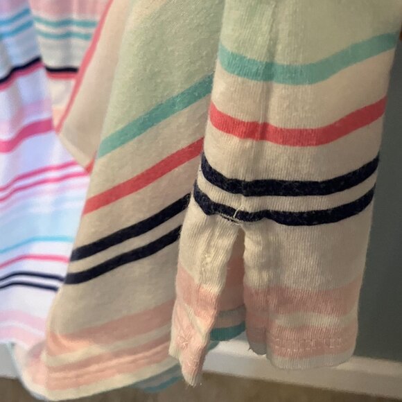 Coral Bay Beach Coverup Pink/White Stripe Size 1X - Picture 6 of 7